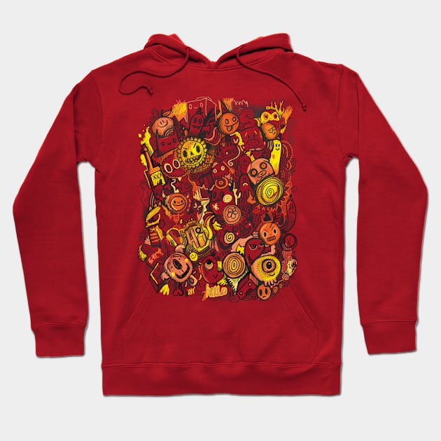 Pencil People Hoodie by wotto